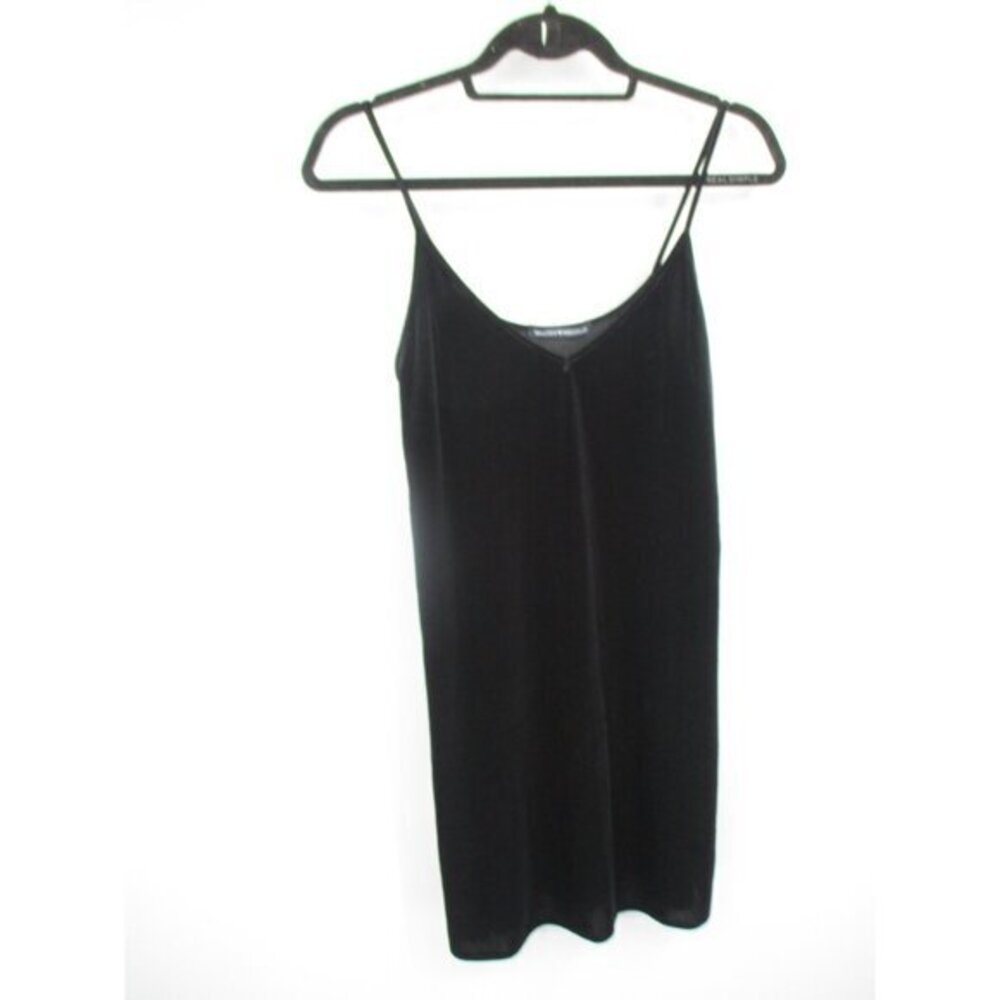 Brandy Melville Womens Dress V-Neck Black Strappy Sleeveless Mini Dress Casual